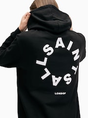 AllSaints Black Tierra Hoodie - Image 2 of 6