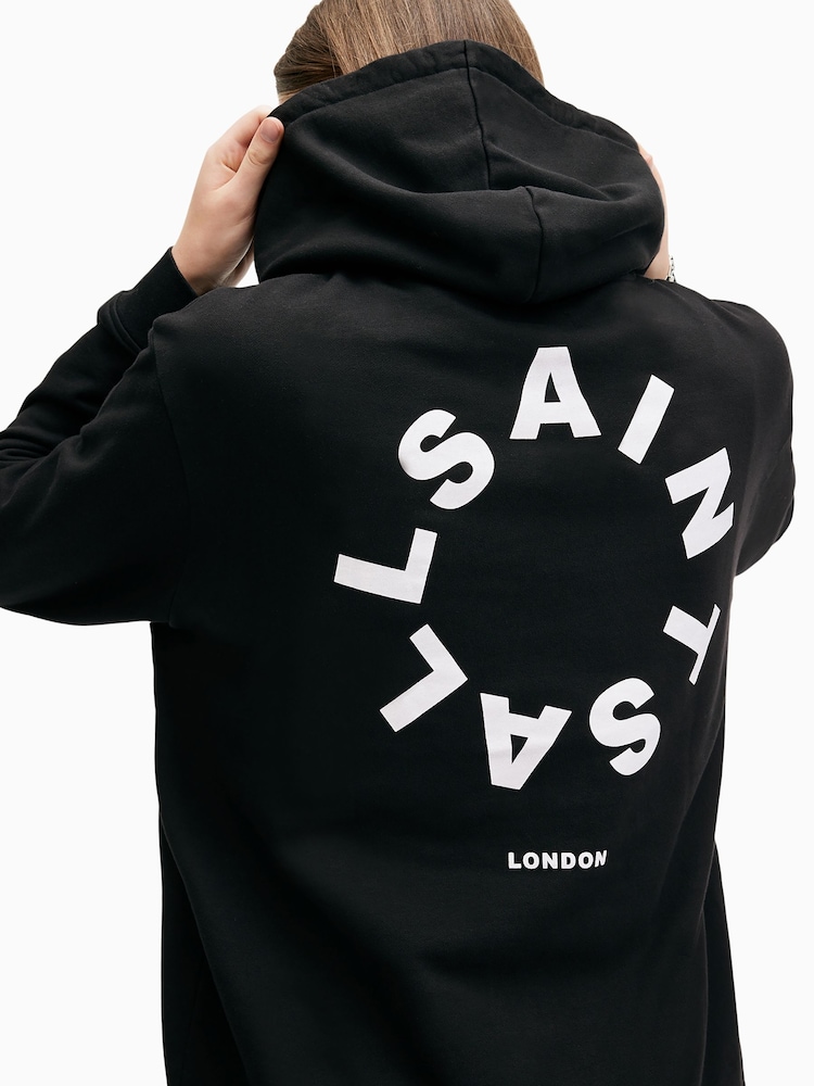 AllSaints Black Tierra Hoodie - Image 2 of 6