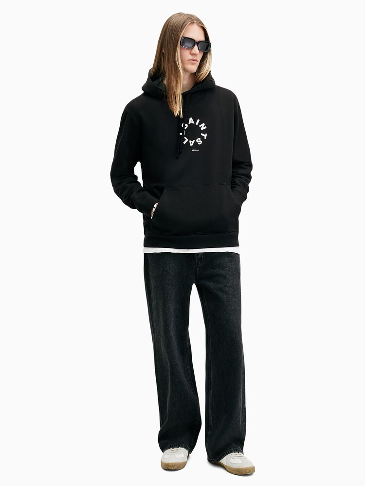 AllSaints Black Tierra Hoodie - Image 3 of 6