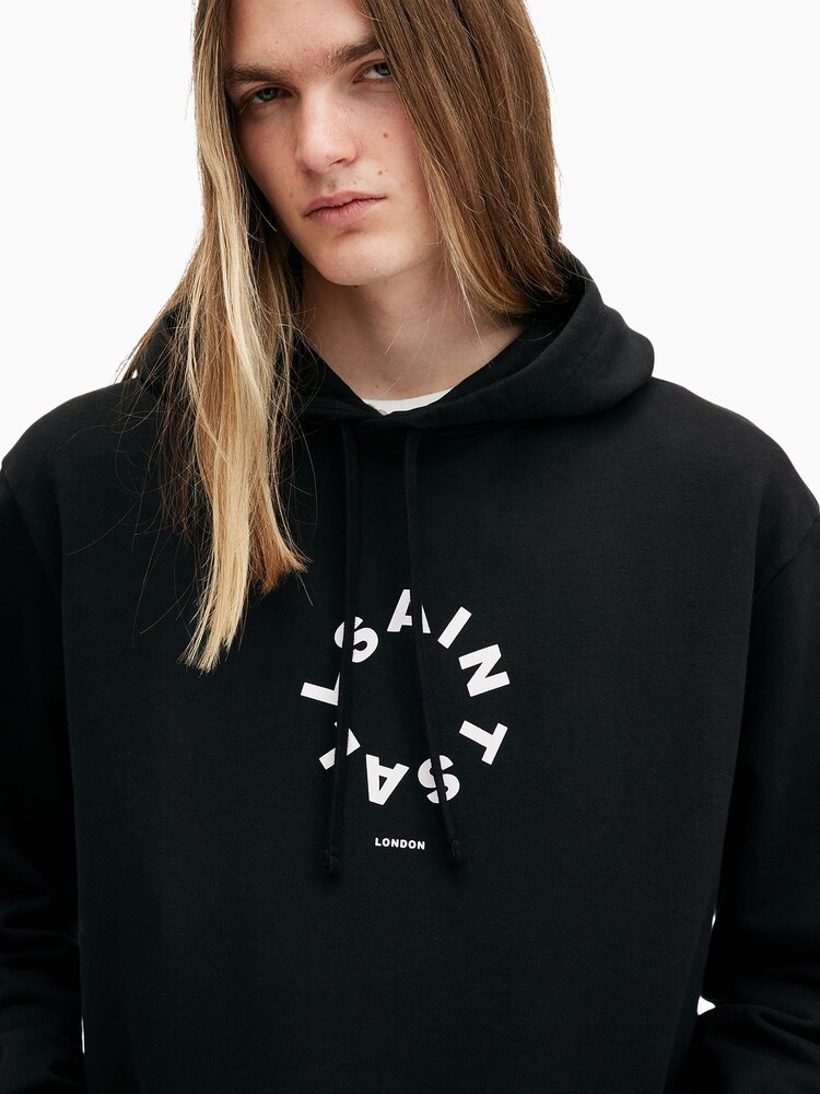 AllSaints Black Tierra Hoodie - Image 4 of 6