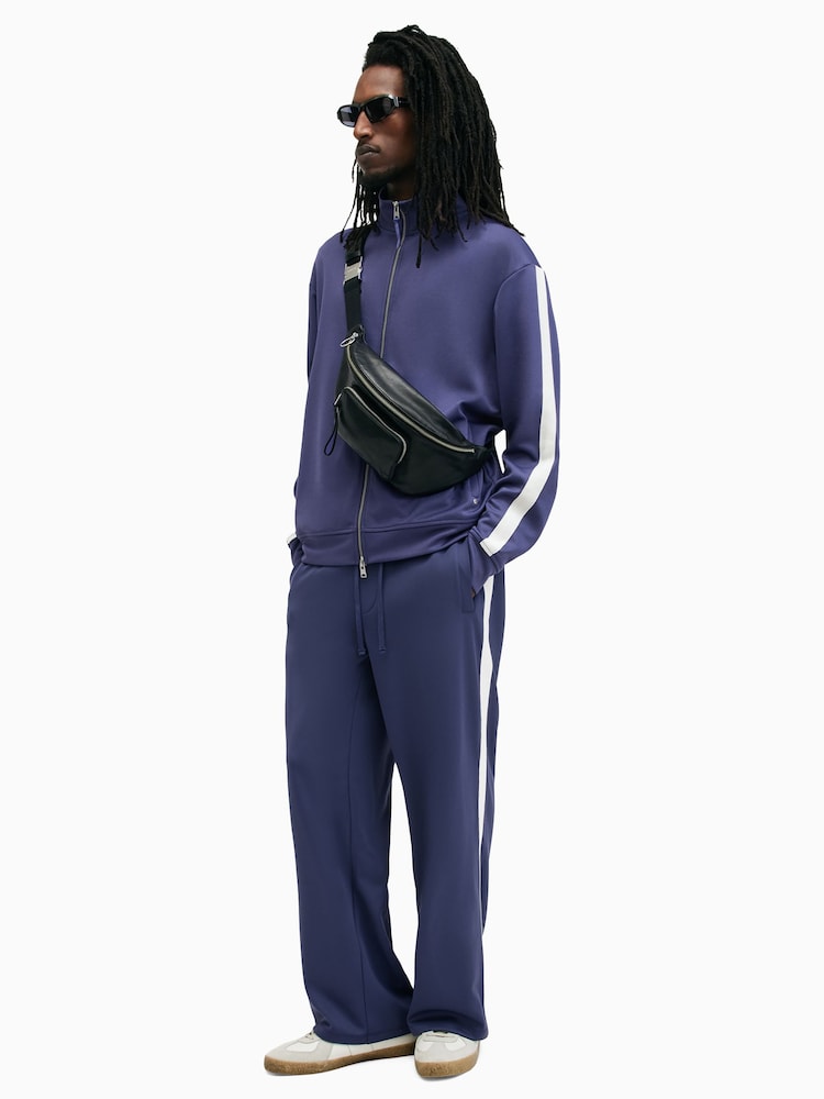 AllSaints Blue Lester Joggers - Image 1 of 10