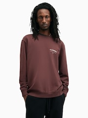 AllSaints Red Underground Crew Jumper - Image 1 of 6