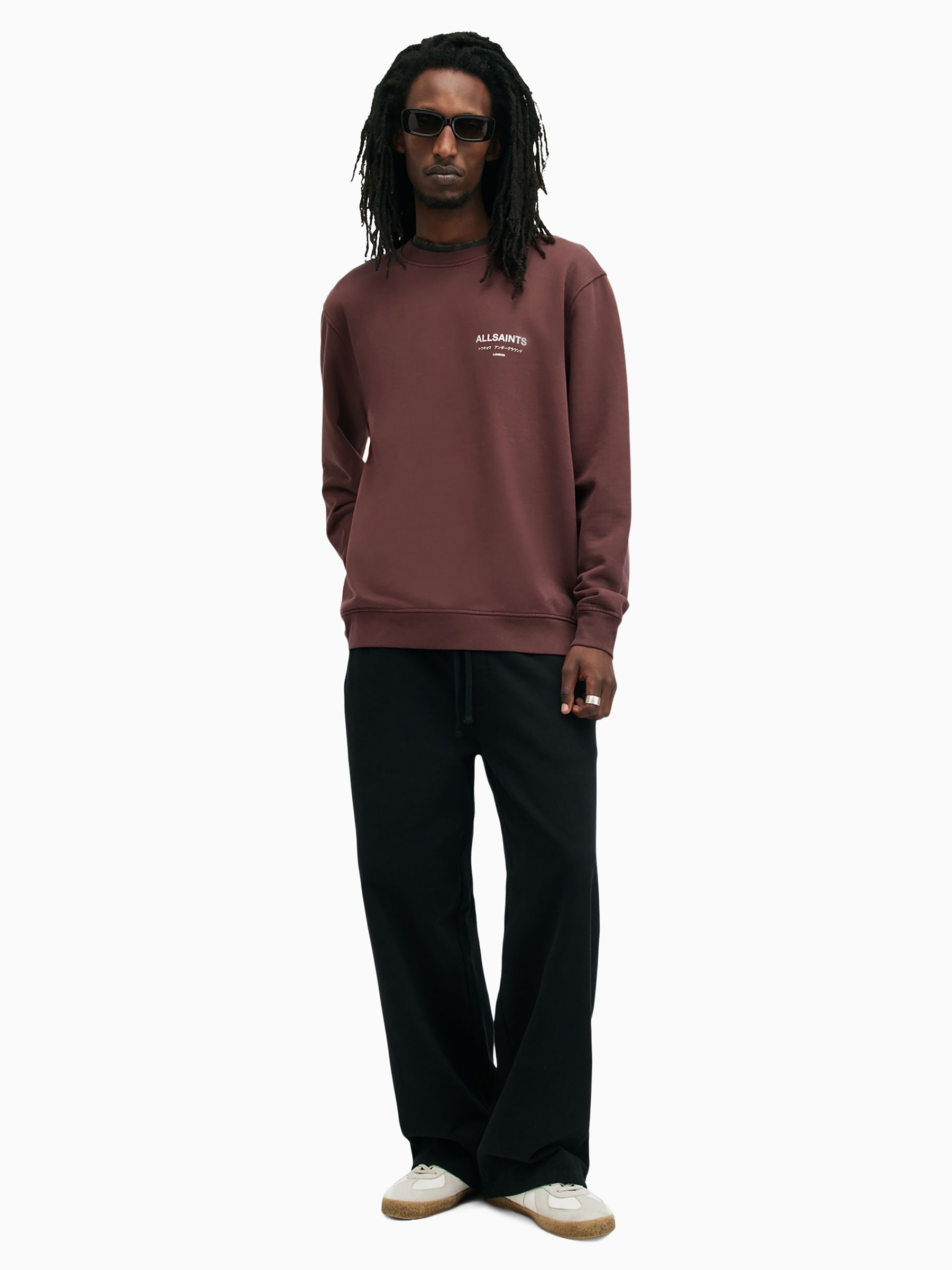 ★ALLSAINTS★ reduct crew M002PC9889 Buy AllSaints Red Underground Crew Jumper from Next USA