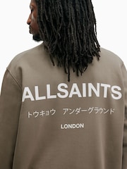 AllSaints Brown Underground Crew Jumper - Image 5 of 6