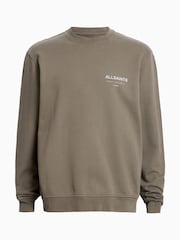 AllSaints Brown Underground Crew Jumper - Image 6 of 6