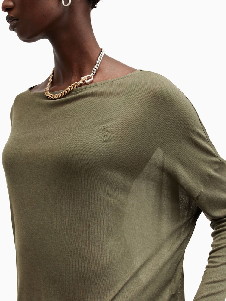 AllSaints Green Andi T-Shirt - Image 2 of 7