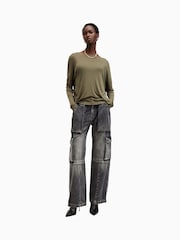 AllSaints Green Andi T-Shirt - Image 3 of 7