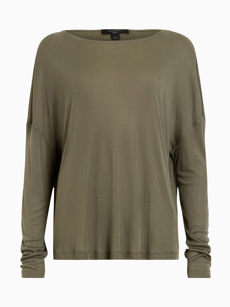 AllSaints Green Andi T-Shirt - Image 7 of 7