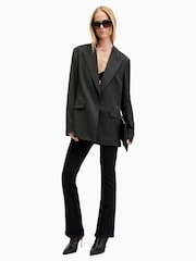 AllSaints Black Dani Sizeme Bootcut Jeans - Image 1 of 9