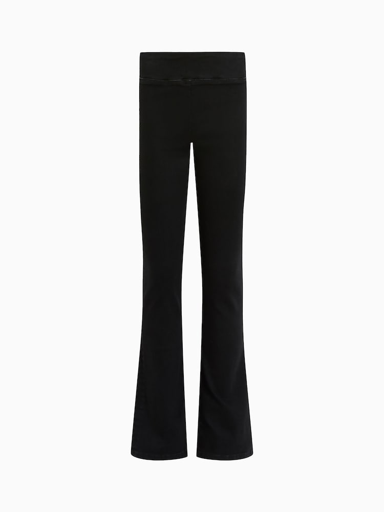 AllSaints Black Dani Sizeme Bootcut Jeans - Image 9 of 9