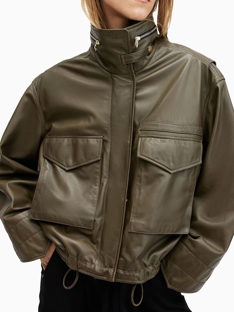 AllSaints Green Clay Jacket - Image 2 of 9