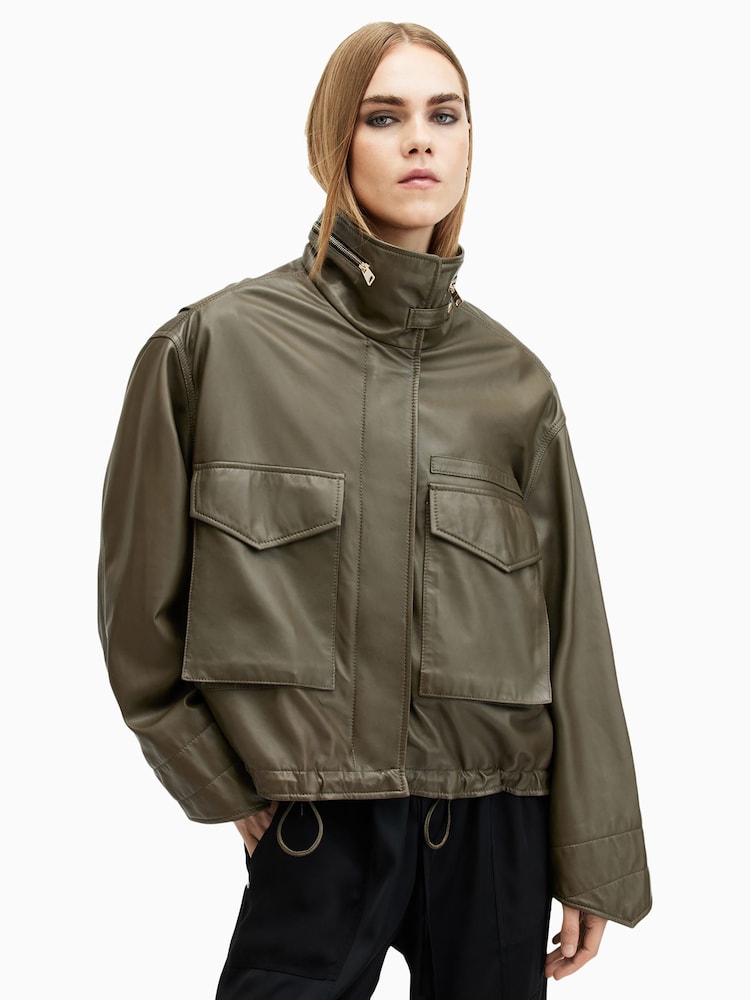 AllSaints Green Clay Jacket - Image 7 of 9
