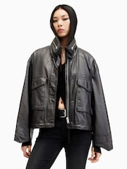 AllSaints Black Clay Jacket - Image 1 of 8