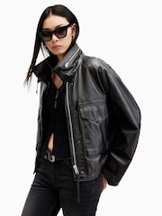 AllSaints Black Clay Jacket - Image 4 of 8