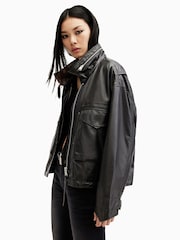 AllSaints Black Clay Jacket - Image 6 of 8