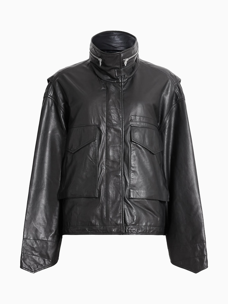 AllSaints Black Clay Jacket - Image 8 of 8