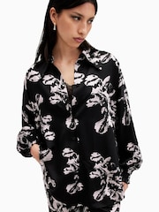 Camisa negra Charli de AllSaints - Imagen 2 de 8