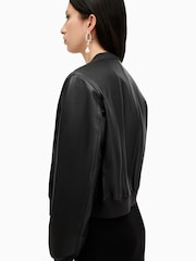 AllSaints Black Orten Bomber Jacket - Image 5 of 7