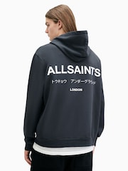 AllSaints Blue Underground Hoodie - Image 2 of 8