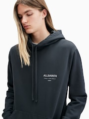 AllSaints Blue Underground Hoodie - Image 5 of 8