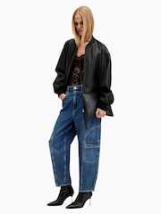 AllSaints Blue 100% Cotton Hailey Mae Jeans - Image 1 of 9