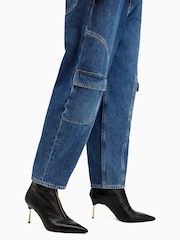 AllSaints Blue 100% Cotton Hailey Mae Jeans - Image 5 of 9