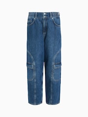 AllSaints Blue 100% Cotton Hailey Mae Jeans - Image 9 of 9
