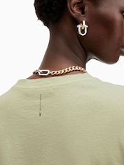AllSaints Earth Green Anna 100% Organic Cotton T-Shirt - Image 5 of 8