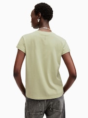 AllSaints Earth Green Anna 100% Organic Cotton T-Shirt - Image 7 of 8