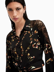 AllSaints Black Len Shirt - Image 2 of 7
