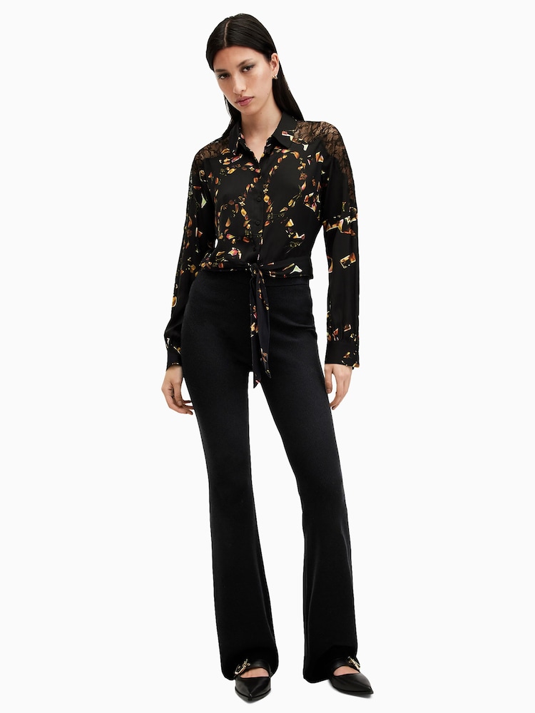 AllSaints Black Len Shirt - Image 3 of 7
