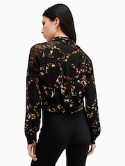 AllSaints Black Len Shirt - Image 6 of 7