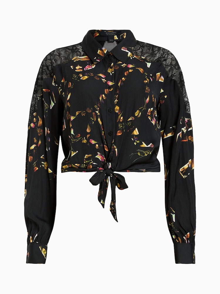 AllSaints Black Len Shirt - Image 7 of 7