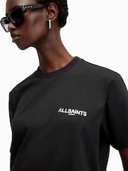 AllSaints Black Fleurir BF T-Shirt - Image 4 of 6