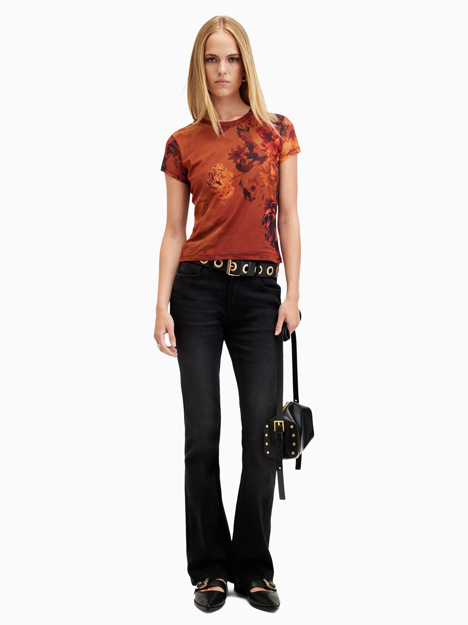 オールセインツ AllSaints Hatti Long Sleeve Tee レディース シャツ トップス Arabian Spice Red Women's AllSaints Tops | Nordstrom