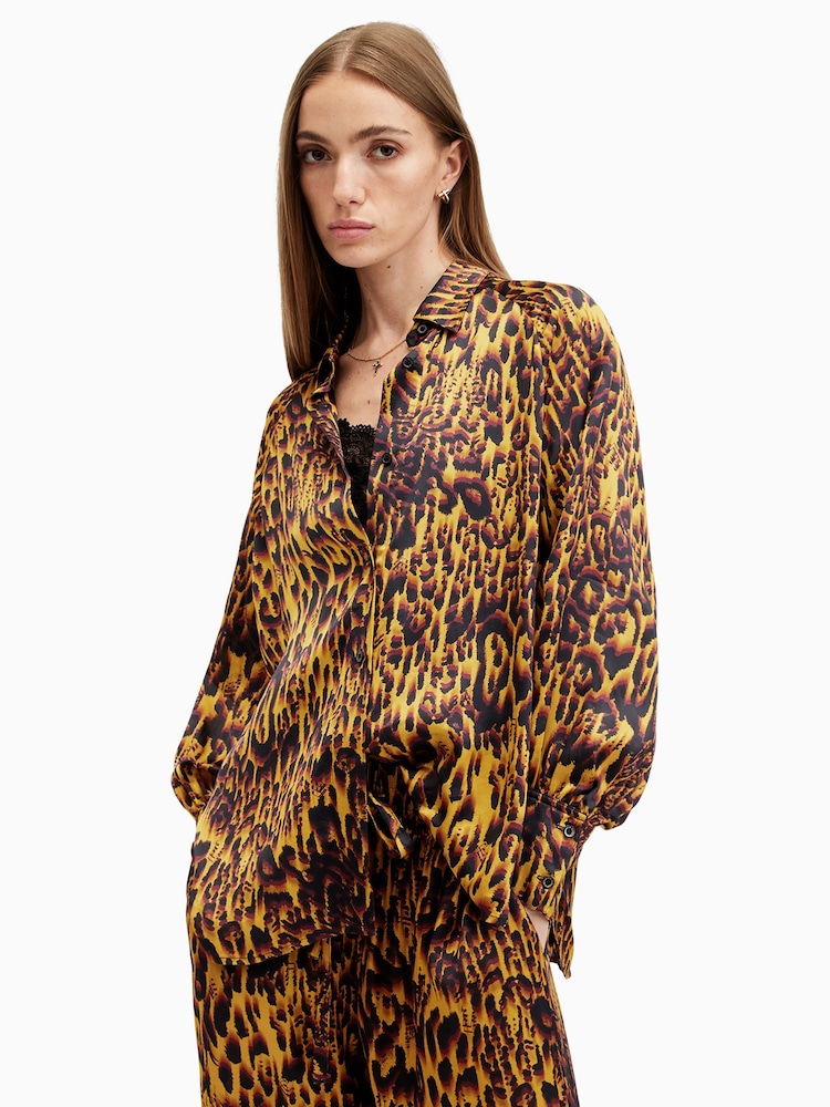 AllSaints Animal Oana Shirt - Image 1 of 6