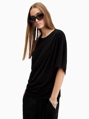 AllSaints Black Kali T-Shirt - Image 4 of 7