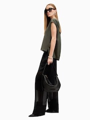 AllSaints Green Kalma Top - Image 6 of 8