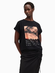 AllSaints Black Boy Liberte Imo T-Shirt - Image 1 of 7