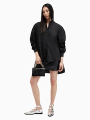 AllSaints Black Percy Shirt - Image 3 of 7