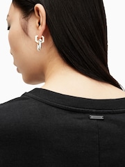 AllSaints Black Onyx Twist T-Shirt - Image 4 of 6