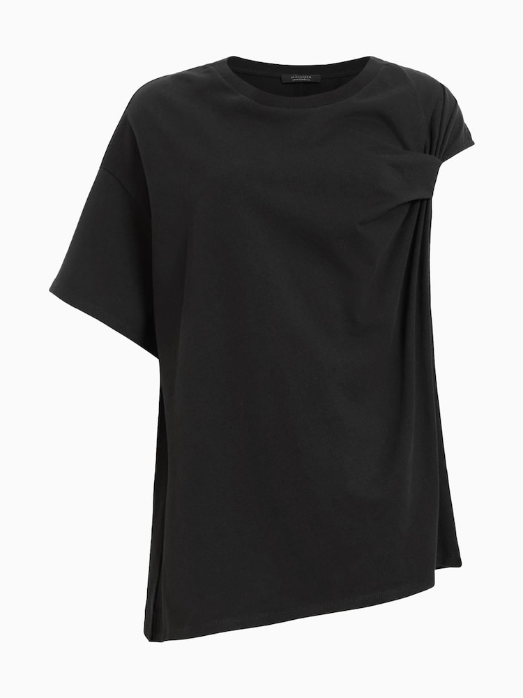 AllSaints Black Onyx Twist T-Shirt - Image 6 of 6
