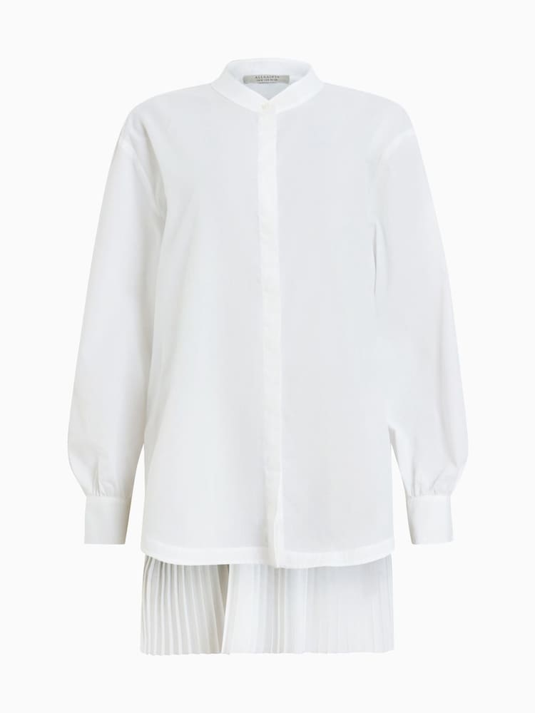 AllSaints White Percy Shirt - Image 7 of 7