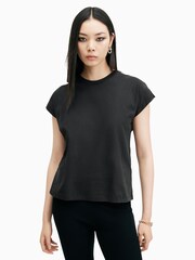 AllSaints Black Rue T-Shirt - Image 1 of 8