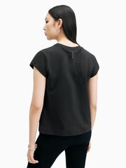 AllSaints Black Rue T-Shirt - Image 7 of 8