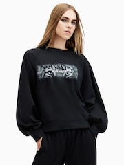 AllSaints AllSaints Black Stare Cygni Sweatshirt - صورة 3 من 7