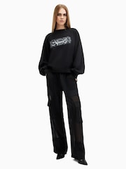 AllSaints AllSaints Black Stare Cygni Sweatshirt - صورة 4 من 7