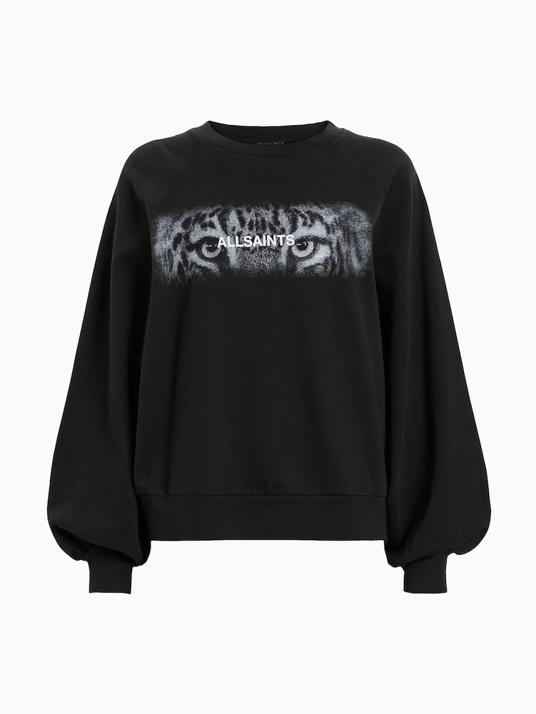 AllSaints AllSaints Black Stare Cygni Sweatshirt - صورة 7 من 7