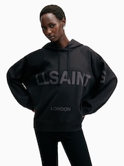AllSaints Black Talon Biggy Hoodie - Image 2 of 8
