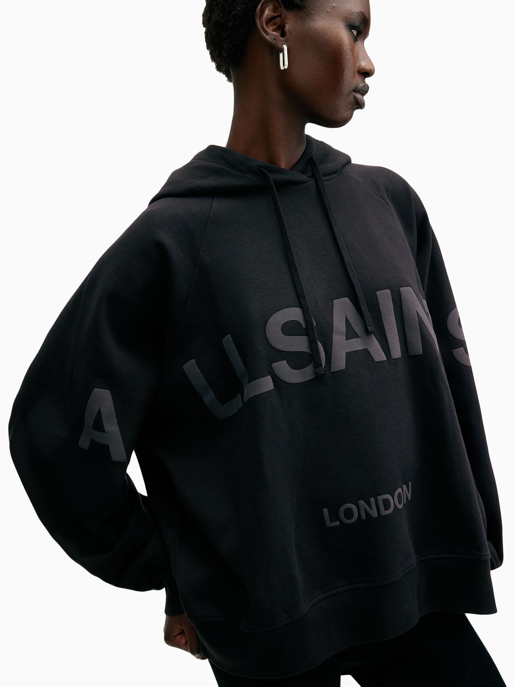 Buy AllSaints Black Talon Biggy Hoodie from Next USA